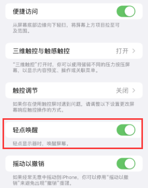 泸水苹果授权维修站分享iPhone轻点无法唤醒怎么办 