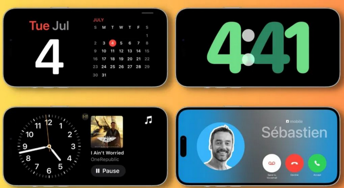 泸水苹果手机维修分享iOS17横屏充电待机显示有什么好处 