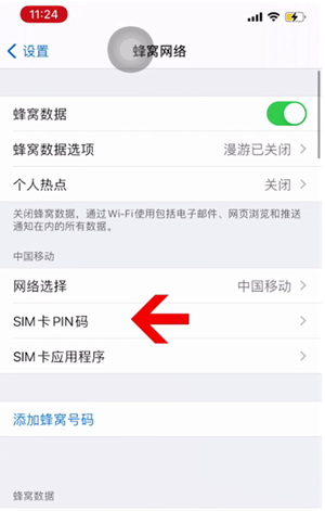 泸水苹果14维修网分享如何给iPhone14的SIM卡设置密码 