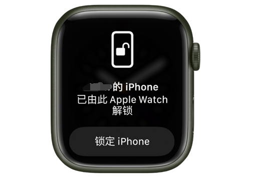 泸水苹果手机维修分享用 AppleWatch 解锁配备面容 ID 的 iPhone方法 