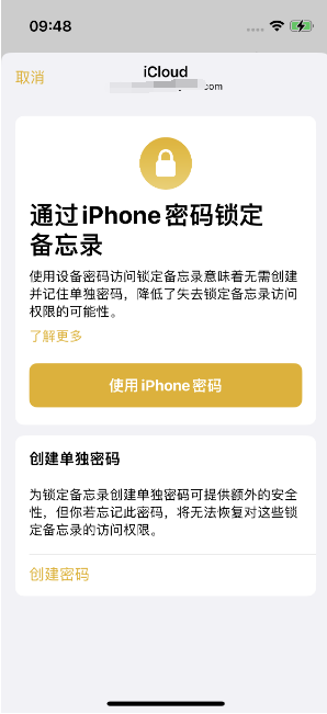 泸水苹果14维修店分享iPhone 14备忘录加密方法教程 